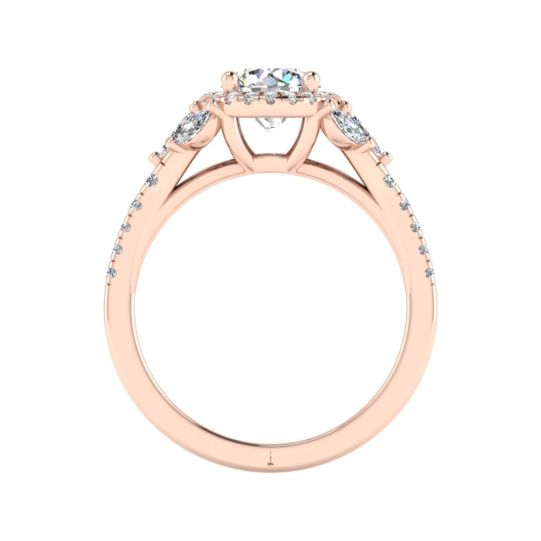 Palmer Halo Engagement Ring